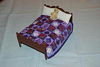 Hand Quilted duvet, pillows and bed