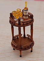 Handmade Mahogony Drinks Trolly